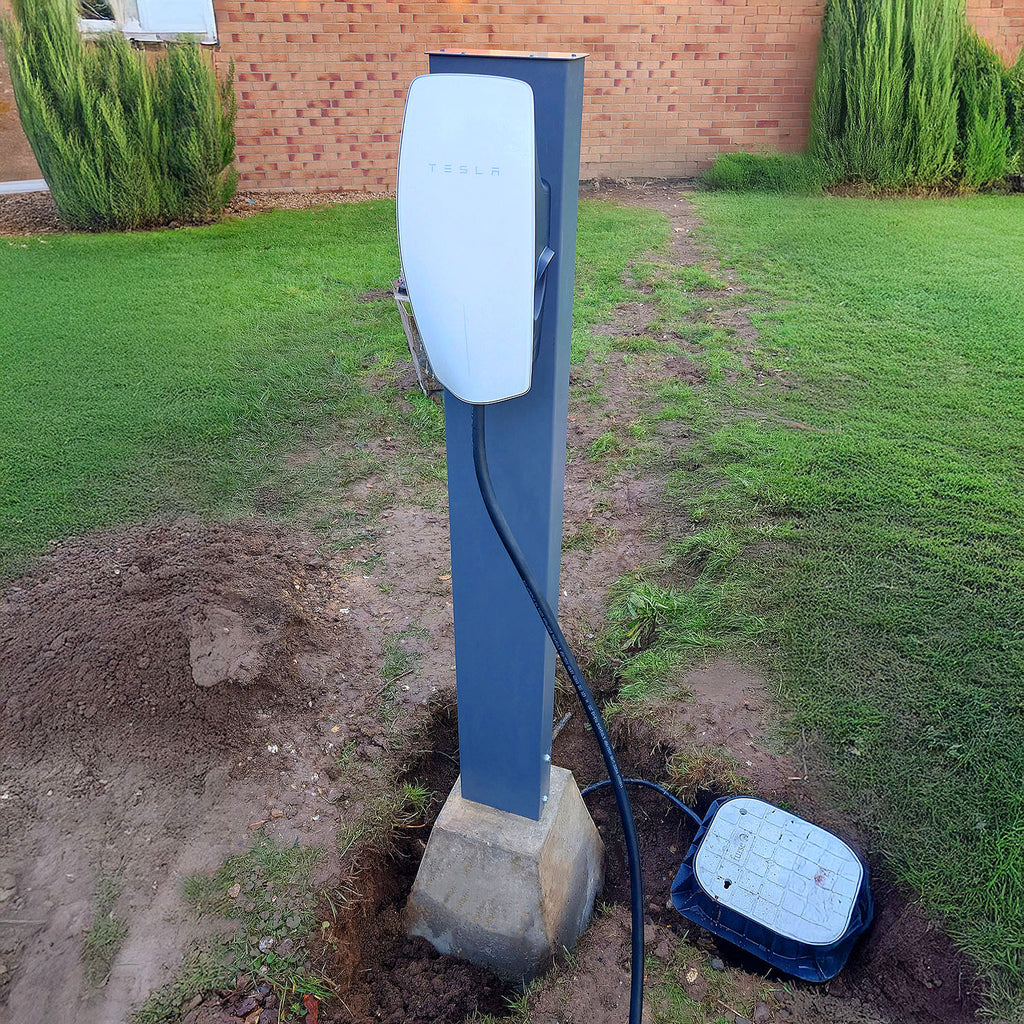 Parking structure with EV charging